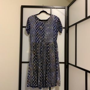 Vintage Marble-Dyed Batik Dress